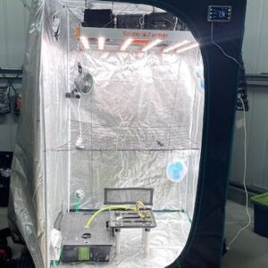 Complete Hydroponic Grow Tent Kit with LED Light, Inline Fan, Oscillating Fans & Coco Perlite Irrigation System